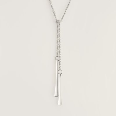 `外出にピッタリ♪`【HERMES】Clou de forge lariat ネックレス Clou de forge lariat necklace | Hermès UK
